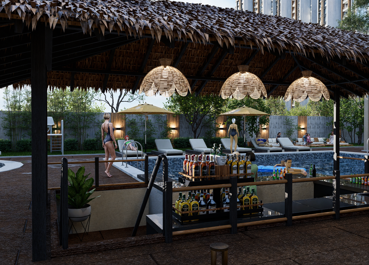 swimming pool bar design