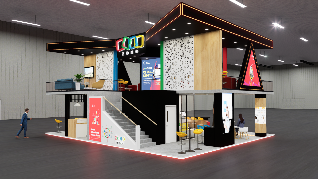 Zoho- GITEX Global Dubai 2025 exhibition stand design and build agency